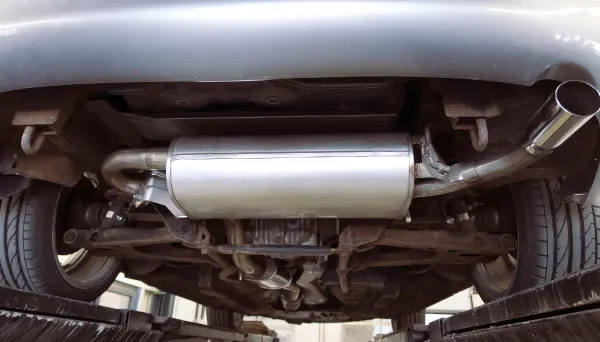 Catalytic Converter under a car