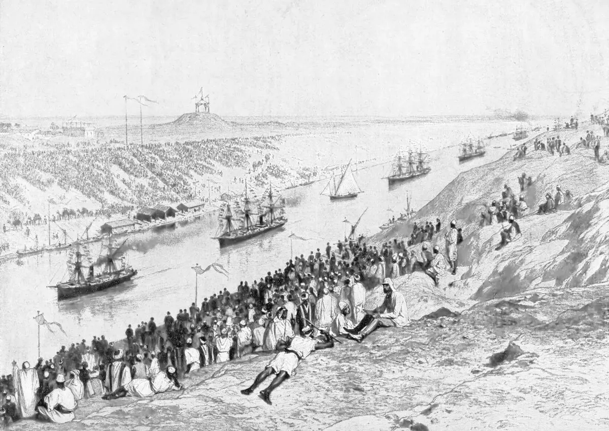 Suez Canal opening in 1869