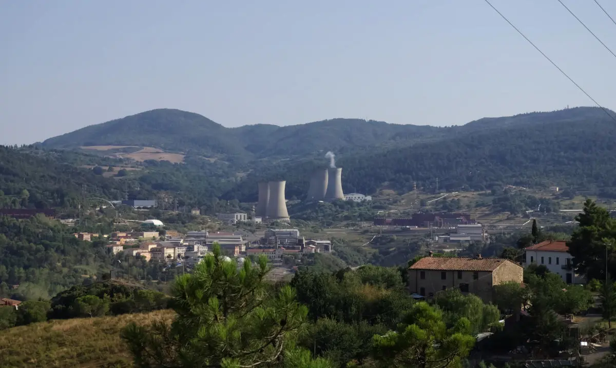 Larderello power plant in 2009