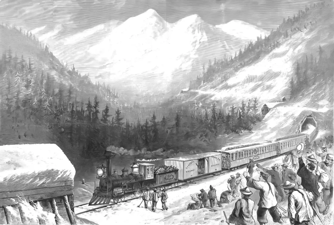 First transcontinental railway